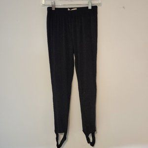 Sparkly leggings with foot straps